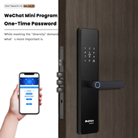 Kit de serrure intelligente TT Lock avec reconnaissance d'empreintes digitales biométriques, carte RFID, entrée par mot de passe, écran tactile