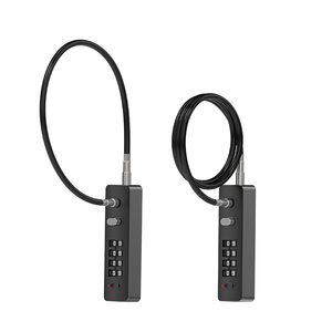 Candado de seguridad <span class=keywords><strong>para</strong></span> bicicleta, candado de Cable de combinación reiniciable de 4 dígitos <span class=keywords><strong>para</strong></span> bicicleta de montaña, candado cuádruple, candado <span class=keywords><strong>antirrobo</strong></span> <span class=keywords><strong>para</strong></span> motocicleta - Product Image 1