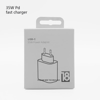 Adaptor Daya Pengisi Daya Cepat USB-C GaN 35W PD dengan Colokan UK US EU untuk Ponsel Tablet Harga Grosir Pengisi Daya Ponsel