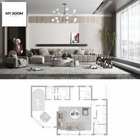 Servicio de Renderizado 3D de Diseño Interior de Vestidores Modernos