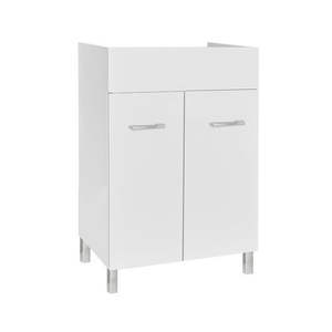Meuble sous évier 57,5 x 48,1 cm, rangement de cuisine avec portes doubles et pieds en métal - Product Image 1