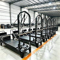 Lit de Pilates semi-élevé portable en alliage d'aluminium, appareil multifonctionnel pour l'entraînement du tronc, idéal pour la maison et les studios de yoga