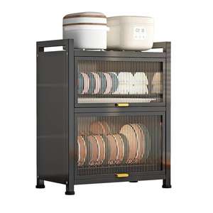 الأكثر مبيعًا من مستويين فوق الحوض رف تخزين مطبخ كبير سهل التركيب - Product Image 1