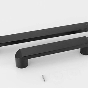 Poignée de porte coulissante en forme de L Huahu Black en acier inoxydable pour cabine de douche - Product Image 3