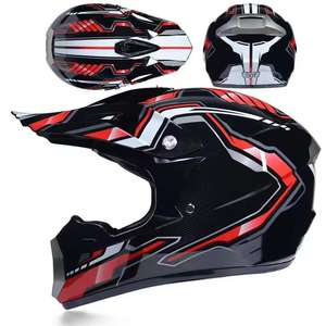 Casco de motocross de cobertura completa ABS para todas las estaciones, forro extraíble a prueba de viento y visera antivaho para cascos de invierno y verano - Product Image 6
