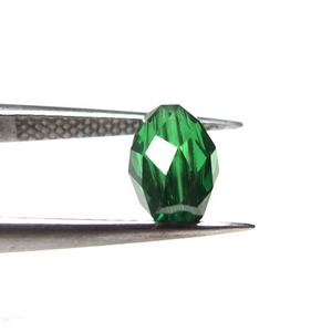 Изумрудный зеленый камень с фианитом в форме маркиза - Product Image 3