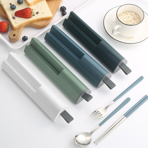 Portable Price Reusable Stainless Steel 304 Silverware Camping Cutlery <b>Set</b> 3PCS With Box <b>Flatware</b> <b>Set</b> in Travel Spoon and Fork - Product Image 5