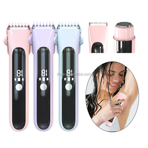 Afeitadora eléctrica indolora para <span class=keywords><strong>mujer</strong></span> y recortadora de Bikini, afeitadora de seguridad para depilación facial de <span class=keywords><strong>bigote</strong></span> y axilas para uso doméstico - Product Image 1