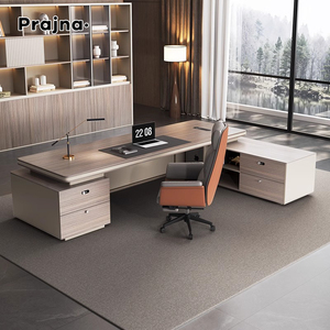 Bền và có thể bán được nhà máy trực tiếp bán buôn sang trọng hiện đại bằng gỗ Ông Chủ bàn quản lý văn phòng bảng thiết kế - Product Image 4