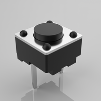 Interrupteur Tactile en Plastique 12V de Haute Qualité 6x6x4.3H, Bouton Poussoir Coulissant 3P 1NO IP21 50mA, Durée de Vie 100 000 Cycles pour Jouets