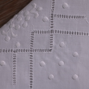 N140 Maison Hôtel Restaurant Décoration de table 18 "x 18" Couverture de pain <span class=keywords><strong>Broderie</strong></span> Fil dessiné Travail Blanc Ramie Coton Toast Couverture - Product Image 5