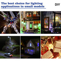 LED OEM DC 3V 5V 12V 0402 0603 0805 1206 avec câble de connexion SMD pré-câblé RGB pleine couleur pour maquette de train, micro-railway, diode câblée
