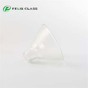 Abat-jour en verre borosilicate 3.3 transparent soufflé sur mesure avec trou et bord poli pour lustre domestique et éclairage intérieur - Product Image 3