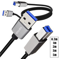 3.0 A-Stecker auf B-Stecker PVC USB-Drucker kabel mit Geflecht abschirmung für Computer kamera Mobiltelefon