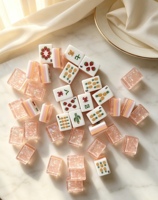 Funky Trade Custom Familiar Fruit Flash Shell, 1,24 * 0,91 * 0,63 inch, 160 stuks acryl Mahjong tegelsets Amerikaanse OEM