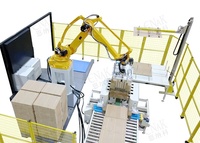 Enak - Bras de palettisation robotisé automatique (cobot) avec pince, haute efficacité, pour l'empilage de barils, canettes, cartons et caisses en papier, aluminium et métal de qualité alimentaire
