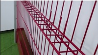 Système de protection temporaire des bords, garde-corps de sécurité thermolaqué avec poteau en acier amovible pour la protection contre les chutes des dalles de plancher