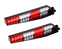 Barra de luz estroboscópica con visera para salpicadero de coche, luces de advertencia de emergencia, con enchufe de cigarrillo, Led, 32 leds, salida de fábrica