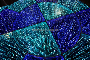 Fondo de boda en forma de corazón Led pista de baile al aire libre RGB Led luz 3D espejo escenario boda pista de baile - Product Image 6