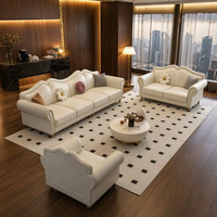 Canapé Chesterfield de style artisanal italien authentique, ensemble de canapés en cuir avec rembourrage en éponge, canapé modulaire moderne pour appartement, bureau, hôtel