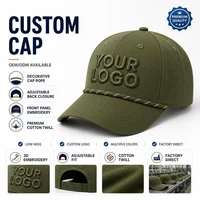Gorra de Béisbol con Logotipo Bordado en 3D de Alta Calidad OEM, Gorras de Golf Personalizadas de 5 Paneles de Algodón