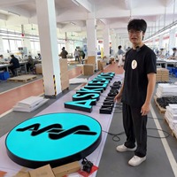 Fabricant d'enseignes LC, enseigne en lettres 3D imperméable, enseigne en acrylique éclairée par LED, enseigne personnalisée pour entreprise avec certificat UL