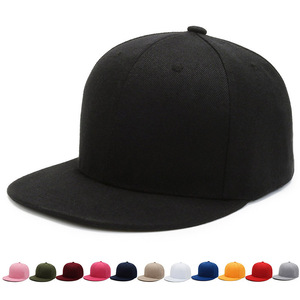 Unisex Baseball Cap Black Twill <b>Flat</b> Brim Breathable Sun Shading Sport <b>Hat</b> - Product Image 5