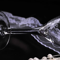 Service de vaisselle en verre transparent en gros avec logo personnalisé - Verres à vin à pied classiques et verres à shot pour mariage, grande capacité