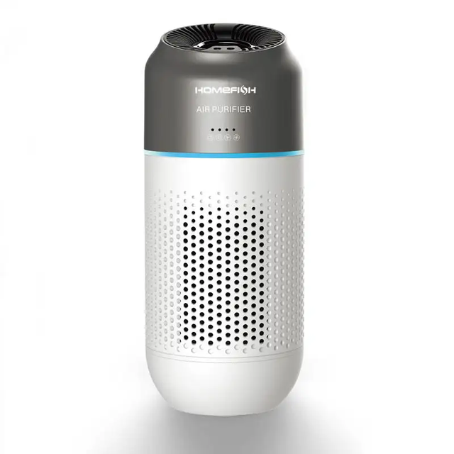 Intelligent Hand Gesture Control Air Quality Indicator Low Noise Mini Portable USB Air Purifier With Active Carbon Filter