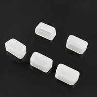 Cache-poussière en caoutchouc noir pour connecteur femelle DB9 RS232 D-Sub, capuchon de protection pour port VGA, pour équipement industriel
