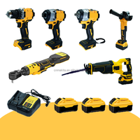Kit d'outils électriques sans fil industriels 18V en gros, pack combiné, ensemble de perceuses sans fil avec système de batterie lithium-ion universel 18V