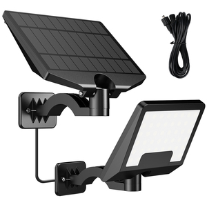 44LED Haute Luminosité 800lm SMD2835 Lumière Continue Sur Toute La Nuit Applique Murale Solaire Extérieure Étanche pour Jardin Chemin - Product Image 1