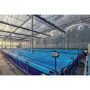 Système d'aquaculture à recirculation à haute densité réservoirs de poissons grands étangs de pisciculture réservoirs de pisciculture en Pvc pour l'extérieur - Product Image 1