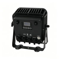 Lampe LED étanche 9x18W à piles, RGB, LED, DMX512, adaptée aux scènes de discothèque, mariages, bars et éclairages DJ
