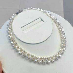 Collier pendentif rond polyvalent en perle d'Akoya plaqué or 18 carats de style japonais, 8-9 mm, inspiré de l'eau de mer, style luxueux - Product Image 4