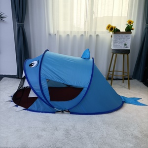 Muzi Blue Whale <strong>Kids</strong> Play <strong>Tent</strong> House Custom Fabric Pop-up Wigwam <strong>Tent</strong> <strong>Bed</strong> Foldable Soft Indoor Toy Sports Toy <strong>for</strong> Sale - Product Image 4