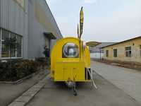 Chariots et remorques alimentaires, camions de restauration mobiles personnalisés, restauration rapide, traiteur extérieur, remorque alimentaire en acier inoxydable remorquable type capsule