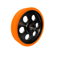 Roue en polyuréthane pour système de convoyage, diamètre 80 mm-200 mm, charge 300 kg, haute traction, antidérapante, rouleaux industriels durables