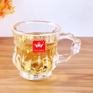 Thick Heat-resistant Emboss Tea Cups Coffee Juice Water <strong>Mug</strong> With Handle - Product Image 1