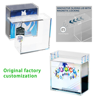Boîte de protection en acrylique transparente pour ETB-S Booster Box avec fermeture magnétique et chargement par le haut facile