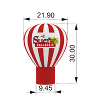 Ballon gonflable décoratif de fête, ballon lumineux disco gonflable avec logo imprimé