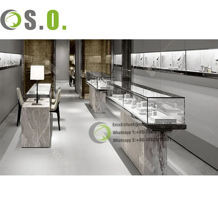 Fabriek Directe Verkoop Winkel Interieur Decoratie Sieraden Toonbank Ontwerp Sieraden Display Showcase