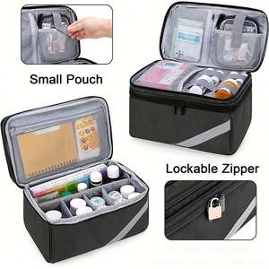 Bolsa de Medicina Nueva de Fábrica, Botiquín de Primeros Auxilios Portátil, Botiquín Familiar de Primeros Auxilios, Caja Cuadrada Pequeña - Product Image 2