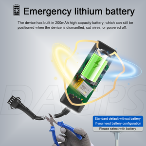 DAGPS Tk205オートバイ車GPSトラッカーVoiture追跡装置小型J16ストップエンジン付き生涯無料使用アプリ - Product Image 6