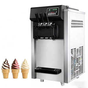 Máquina de helado suave personalizable de tres sabores, tamaño compacto, para camiones de comida, catering móvil, eventos, alquiler y negocios. - Product Image 5