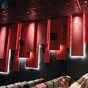 Panneau mural insonorisant pour <span class=keywords><strong>décoration</strong></span> de théâtre, <span class=keywords><strong>site</strong></span> Web de <span class=keywords><strong>décoration</strong></span> intérieure, panneau acoustique moderne flexible en feutre écologique - Product Image 5