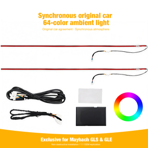 Lámpara de Ambiente para Techo Solar Maybach de 64 Colores para Mercedes <span class=keywords><strong>GLS</strong></span> X167 |   Tira de Luces LED MBUX Sync para Techo |   Retrofit Plug & Play - Product Image 1