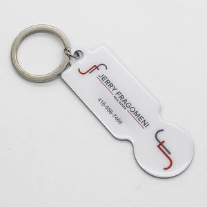 Custom Logo Metal Key Supermarket Shopping Cart Chips Token Keyring Canada Uk EUROPE Trolley Coin Keychain for Shopping Carts - Product Image 4