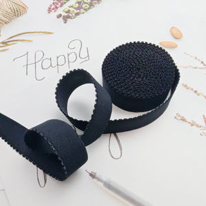 Cinta Elástica de Nylon de Alta Elasticidad de 20mm de Ancho, en Blanco y Negro, para Costura, Correa Suave para Ropa Interior, Precio de Fábrica - Product Image 4