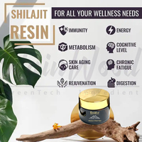 Extrait de Shilajit de l'Himalaya en marque privée, acide fulvique liquide, 50g, résine de Shilajit